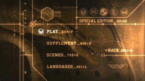 Image result for Alien 2003 DVD Menu