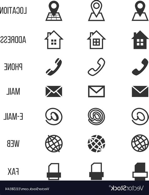 Business Card Symbols 的图像结果