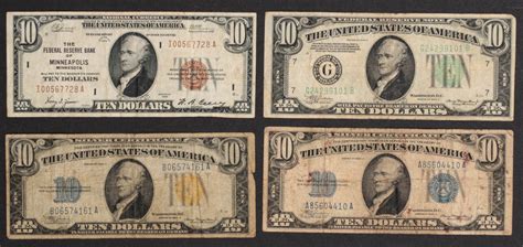 #11854: U.S. CURRENCY $10 BILLS FROM THE 1930s