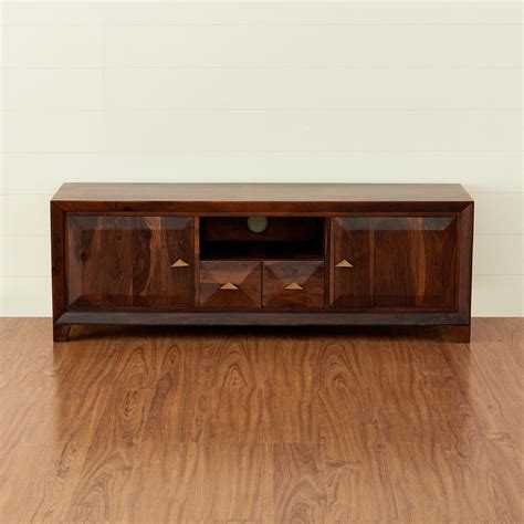 Buy Aarya Brown Sheesham Wood Low TV Unit from Home Centre at just INR ...