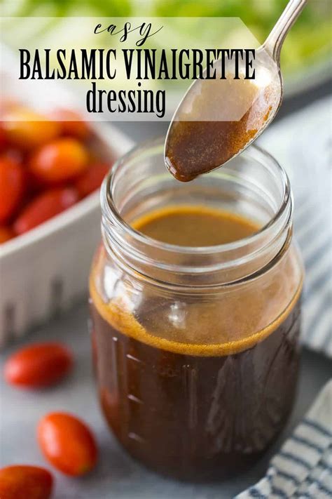 Balsamic Vinaigrette: simple, easy recipe -Baking a Moment