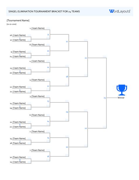 Tournament Brackets - Download > Edit > Print