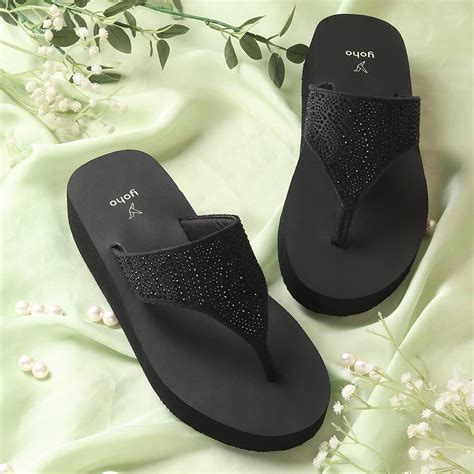 Buy Rhinestone Embellished Flip Flops For Women| Comfortable ...