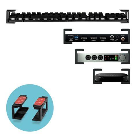 Modular Under Desk Mount Bracket for Keyboards, Routers, Cable Boxes a ...
