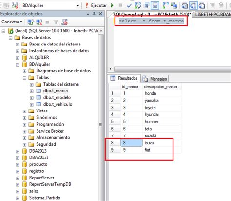 Image result for Como Insertar Datos En SQL Server