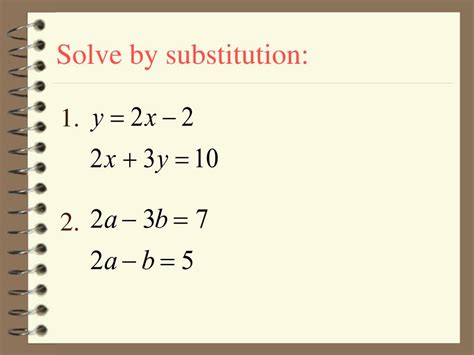 Image result for Equations Using Substitution