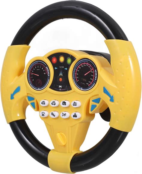 Amazon.com: Toyvian Kids Steering Wheel - Simulated Driving Controller, Early Education Pretend ...