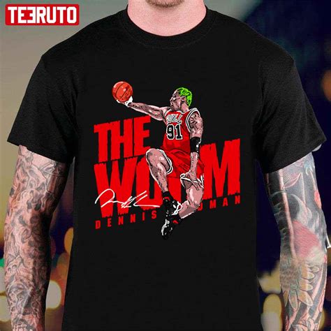 NBA Number 91 Dennis Rodman Fan Art Unisex T-shirt - Teeruto