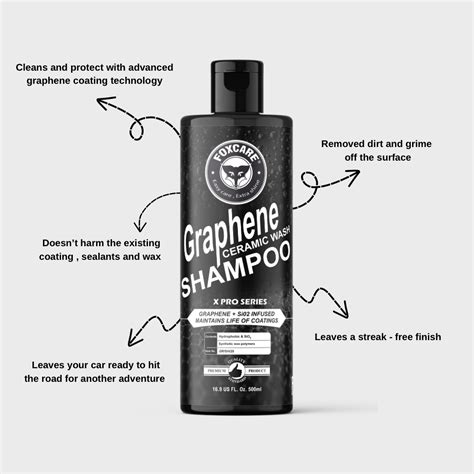 Foxcare Graphene Ceramic Car Shampoo - Foam Car Wash - Adds Hydrophobi ...