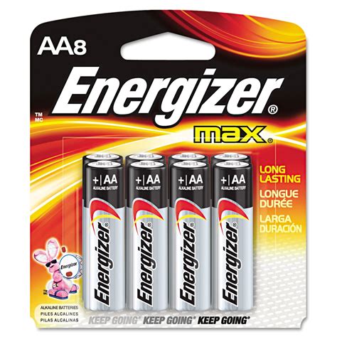 Energizer MAX Alkaline Batteries, AA, 8 Batteries/Pack - Walmart.com ...