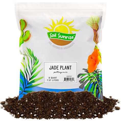 Soil Sunrise Indoor Jade Plant Potting Mix (8 Quarts), Hand Blended ...