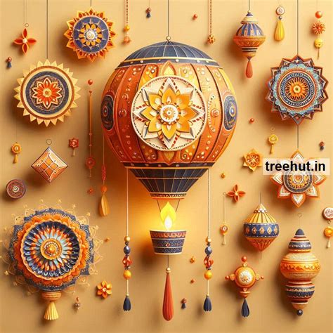Diwali Decoration Ideas for Hot Air Balloon Paper Craft 80 Diwali ...