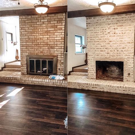 Brick Fireplace German Smear at Patrick Lakes blog