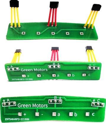 Green Motors Hall Sensor PCB for 120 Degree Phase Angle BLDC Hub Motor ...