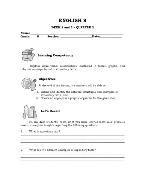 Image result for Class 8 2 Week English Assignment