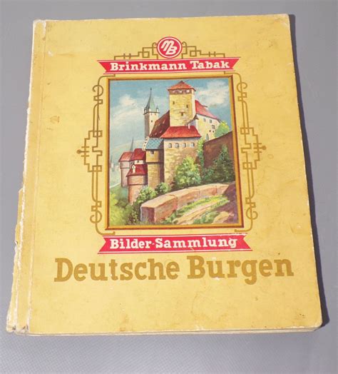 Brinkmann Tabak Bilder Sammlung Deutsche Burgen altes Sammelbilderalbum ...