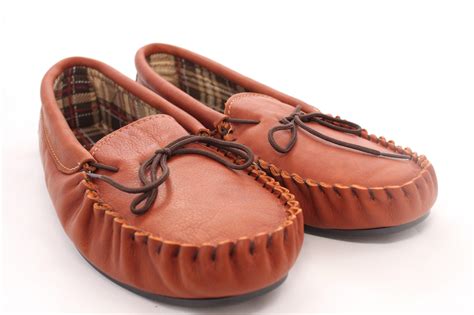 Men’s Leather Moccasins Style Slipper – Radford Leather Fashions ...