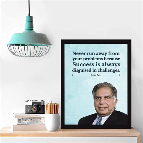 Chaka Chaundh - Ratan Tata Quotes Wall Frames Posters