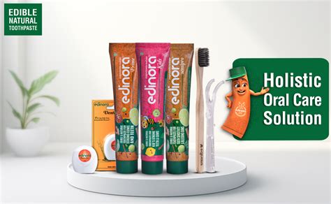 EDINORA Prime Toothpaste | Blend Of Essential Oil & Herbal Powders | No ...