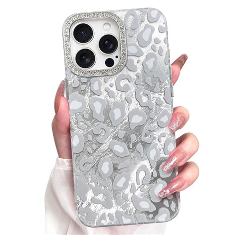 Amazon.com: KANGHAR Case for iPhone 16 Pro Leopard Printed Pattern Cute ...