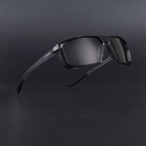 Rectangle Polarized Sunglasses | Black Lens | Grey Frame - PMG6799
