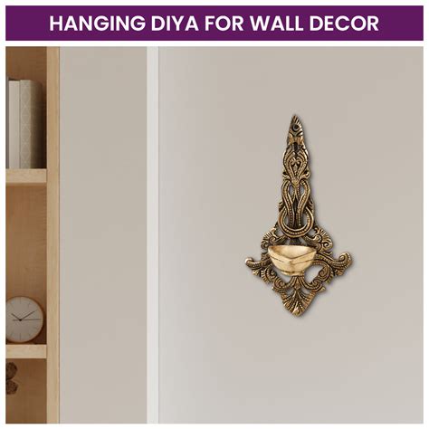 Brass Hanging Antique Wall Hanging Diya – DecorTwist