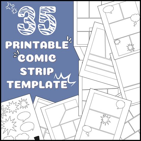 Free Comic Strip Template - Jenny Printable
