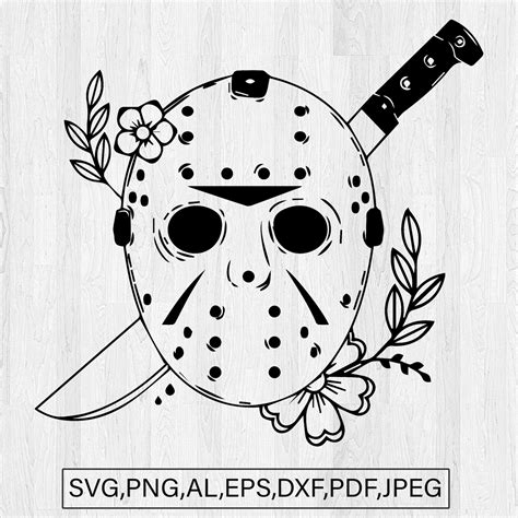 Jason Voorhees Goalie Hockey Mask Embroidered Patch Iron-on/sew-on ...