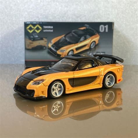 Tomica TOMICA 1/64 #โมเดลรถยนต์ 01 Mazda RX-7 Speed and Passion สีดํา ...