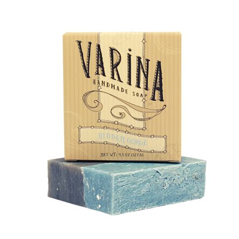 Amazon.com : Varina Natural Hidden Gorge Bar Soap - Gentle Cleansing ...