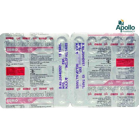 Sumo Tablet | Uses, Side Effects, Price | Apollo Pharmacy