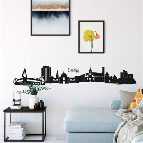 Cardiff Skyline Wall sticker | wall-art.com