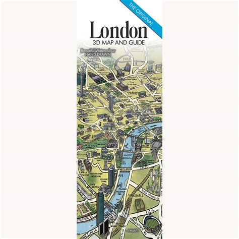 Buy Original Illustrated 3D London Guide And Souvenir Hand Drawn ...