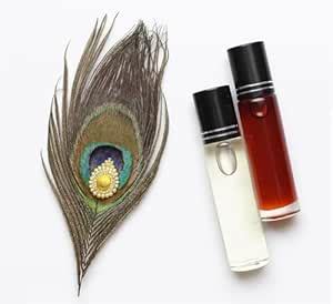 Natural Jasmine & Rose Attar Roll-On, 10ml, Organic Alcohol-Free ...