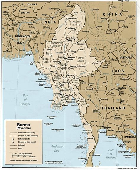 Maps of Myanmar (Burma) | Map Library | Maps of the World