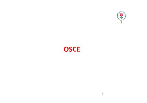 Paeds OSCE 1: General Outline & Tips for Manned Stations - Studocu