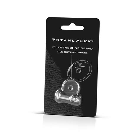 STAHLWERK Fliesenschneidrad 22 x 6 x 2 mm mit 12 mm Fliesenschneider S ...