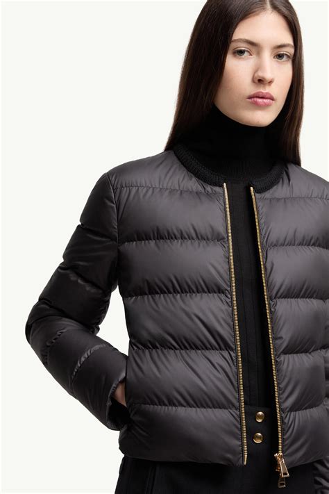 Black Mauvezin Wool-Trimmed Short Down Jacket - Short Down Jackets for ...