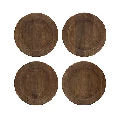 Gourmet Basics Mikasa Gourmet Basics Set of 4 Round Charger Plates