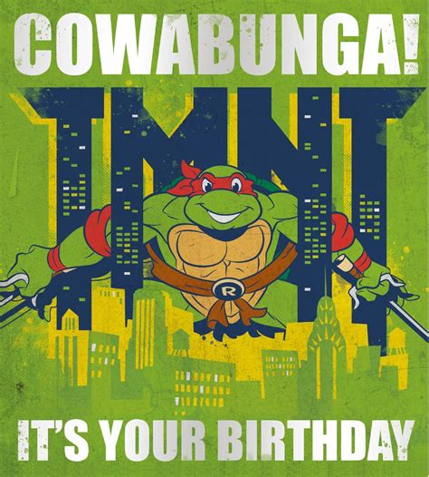 Teenage Mutant Ninja Turtles Cowabunga Birthday Card - Danilo Promotions
