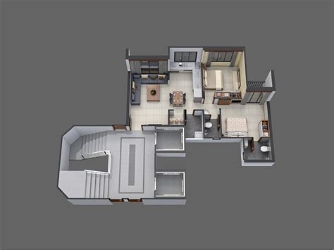 Excellent 2 BHK Apartment Plan