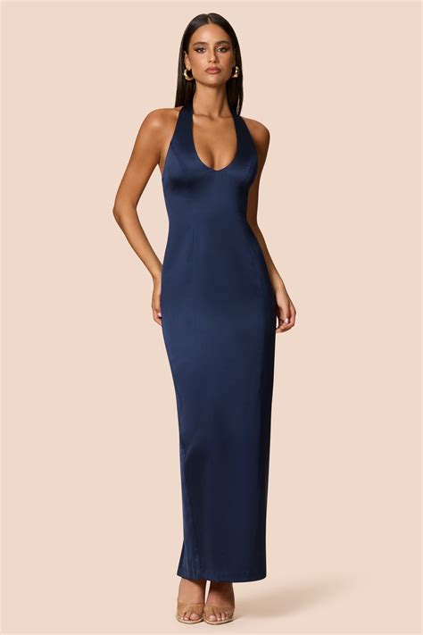 Nookie Sabine Maxi Dress - Navy | Floor length prom dresses, Mini ...