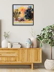 999STORE tree with boy and girl modern art canvas wall painting for ...