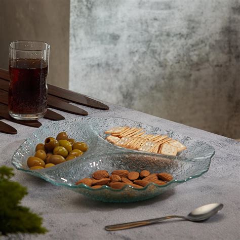 Buy Red Butler Designer Glass Serving Platter Set of 1 Pieces ...