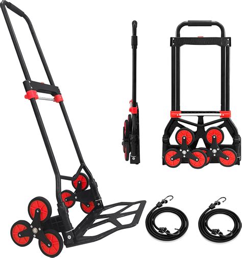 Stair Climbing Hand Truck and Dolly Heavy Duty 330 LB Capacity, Folding ...