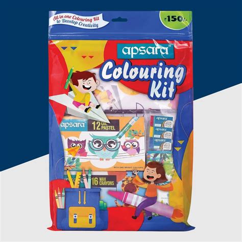 Apsara Colouring Kit - Complete Art Set for Creative Kids – Topperskit LLP