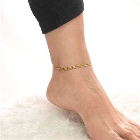 Buy Figaro Chain Anklet | Gold Plating – PALMONAS