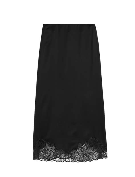 Buy Satin Lace Midaxi Slip Skirt at Marks & Spencer