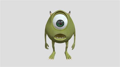 Mike Wazowski Monsters Inc. - 3D model by guilherrs [263f034] - Sketchfab