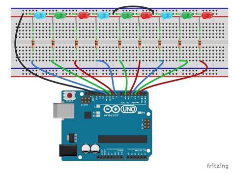 Random LED Chaser for Arduino 的图像结果